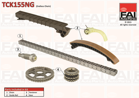 Kit catena distribuzione - TCK155NG FAI AutoParts