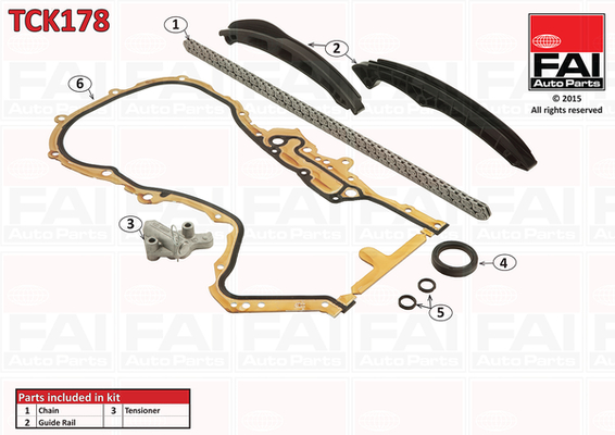 Kit catena distribuzione - TCK178 FAI AutoParts