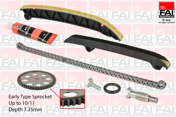 pavaros grandinės komplektas - TCK208 FAI AutoParts