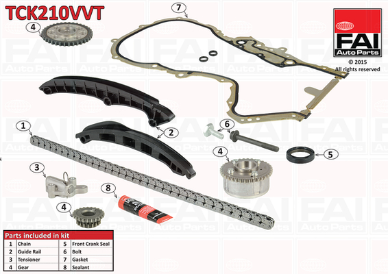 Kit catena distribuzione - TCK210VVT FAI AutoParts