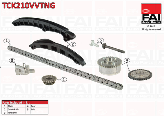 Kit catena distribuzione - TCK210VVTNG FAI AutoParts