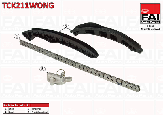 pavaros grandinės komplektas - TCK211WONG FAI AutoParts