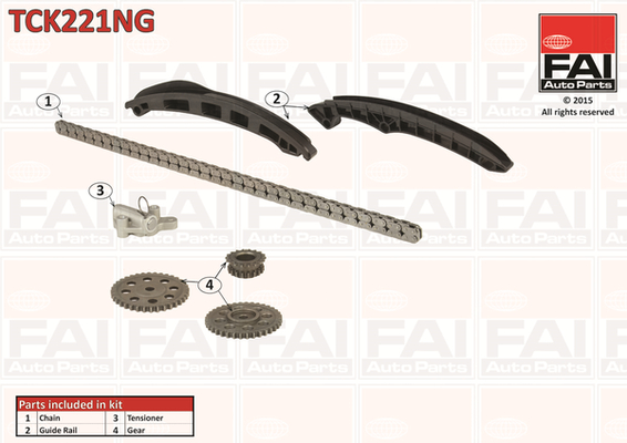Kit catena distribuzione - TCK221NG FAI AutoParts