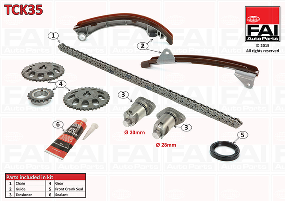 Timing Chain Kit - TCK35 FAI AutoParts