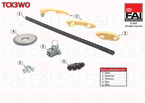 Timing Chain Kit - TCK3WO FAI AutoParts