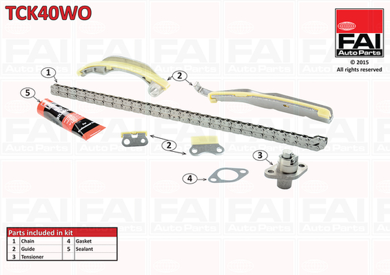 pavaros grandinės komplektas - TCK40WO FAI AutoParts