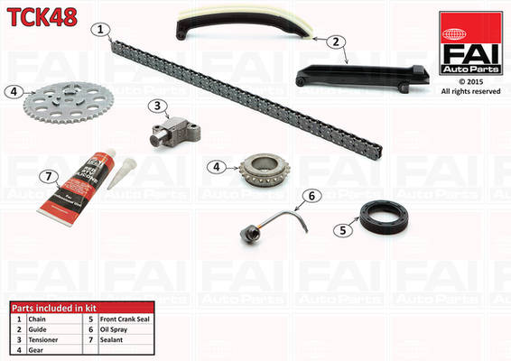Timing Chain Kit - TCK48 FAI AutoParts