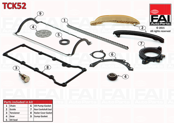 Timing Chain Kit - TCK52 FAI AutoParts