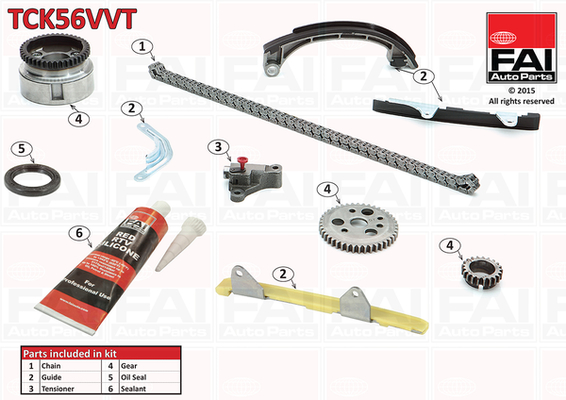 Timing Chain Kit - TCK56VVT FAI AutoParts