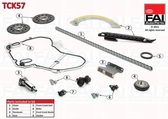 Timing Chain Kit - TCK57 FAI AutoParts