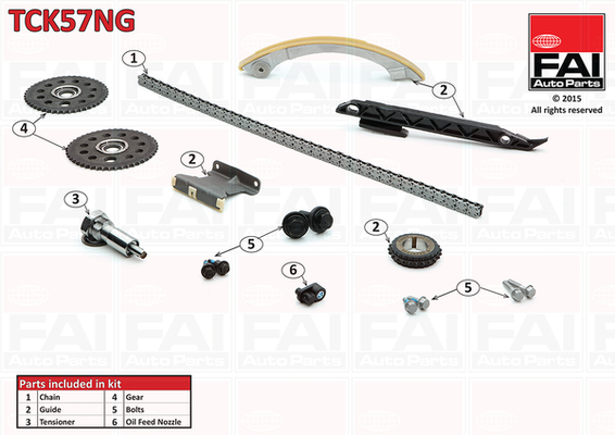 Kit catena distribuzione - TCK57NG FAI AutoParts