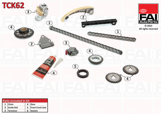 Timing Chain Kit - TCK62 FAI AutoParts
