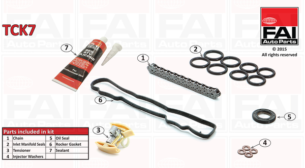 Kit catena distribuzione - TCK7 FAI AutoParts
