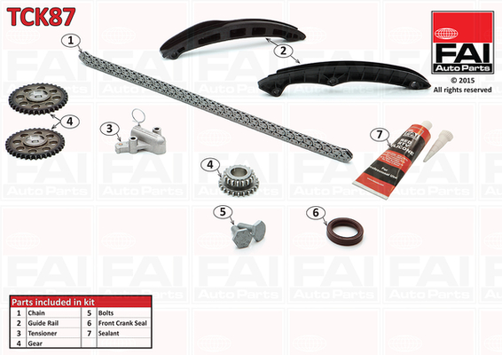 Kit catena distribuzione - TCK87 FAI AutoParts