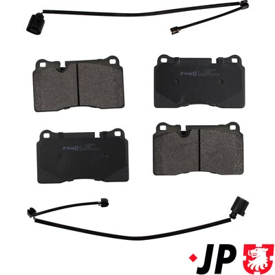Brake Pad Set, disc brake - 1163606810 JP GROUP