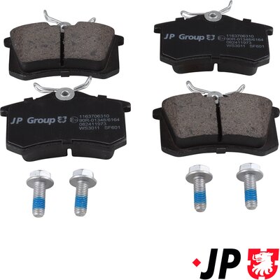 Brake Pad Set, disc brake - 1163706310 JP GROUP