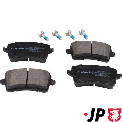 Brake Pad Set, disc brake - 1163706810 JP GROUP