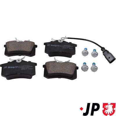Brake Pad Set, disc brake - 1163707410 JP GROUP