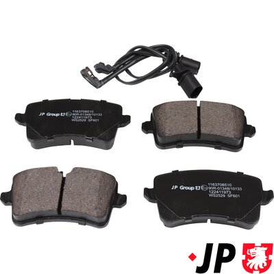 Brake Pad Set, disc brake - 1163708510 JP GROUP