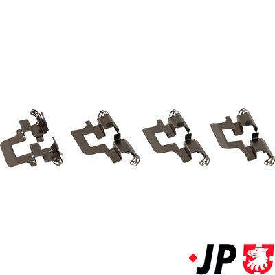 priedų komplektas, diskinių stabdžių trinkelės - 1164004010 JP GROUP