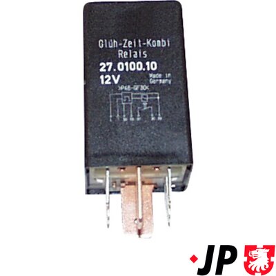 Relay, glow plug system - 1199207000 JP GROUP