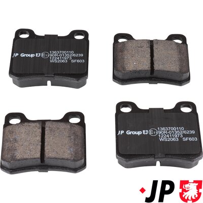 Brake Pad Set, disc brake - 1363700110 JP GROUP