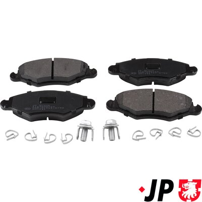 Brake Pad Set, disc brake - 4163600710 JP GROUP