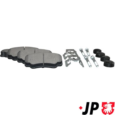Kit pastiglie freno, Freno a disco - 4163700610 JP GROUP