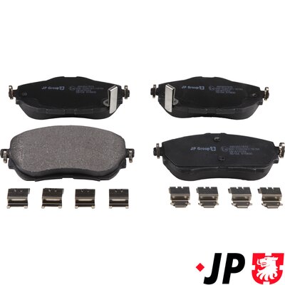 Brake Pad Set, disc brake - 4863607810 JP GROUP