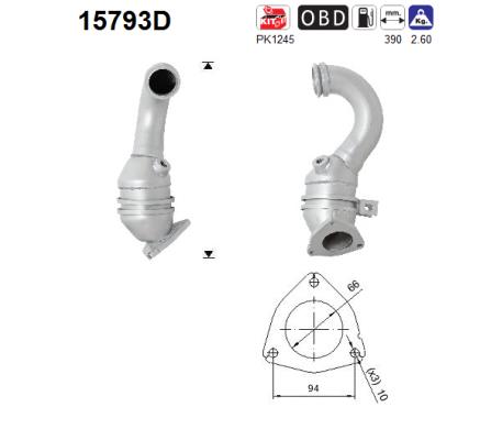 Catalytic Converter - 15793D AS
