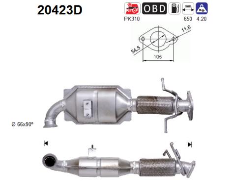 Catalytic Converter - 20423D AS