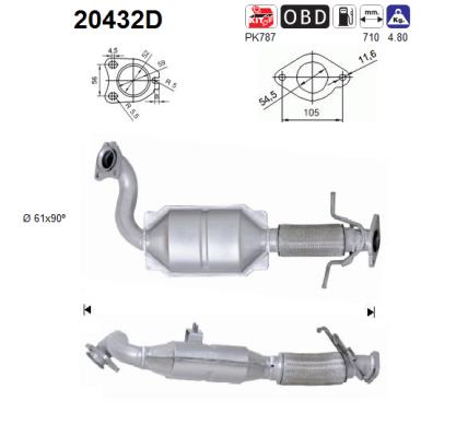 Catalytic Converter - 20432D AS