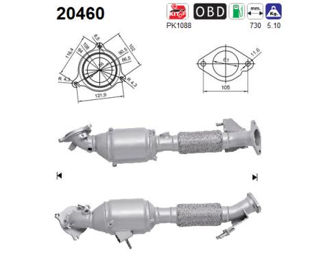 Catalytic Converter - 20460 AS