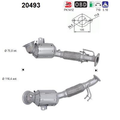 Catalytic Converter - 20493 AS