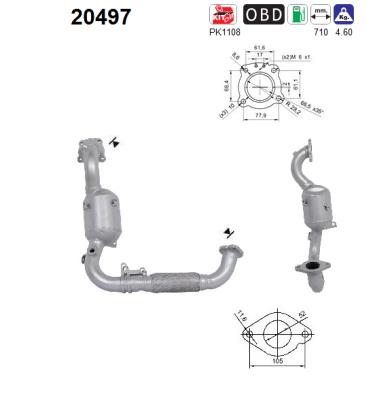 Catalytic Converter - 20497 AS
