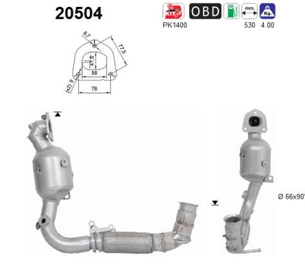 Catalytic Converter - 20504 AS