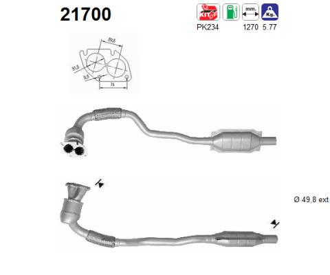 Catalytic Converter - 21700 AS