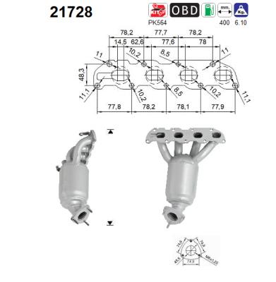 Catalytic Converter - 21728 AS