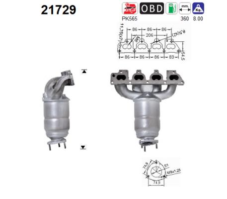 Catalytic Converter - 21729 AS
