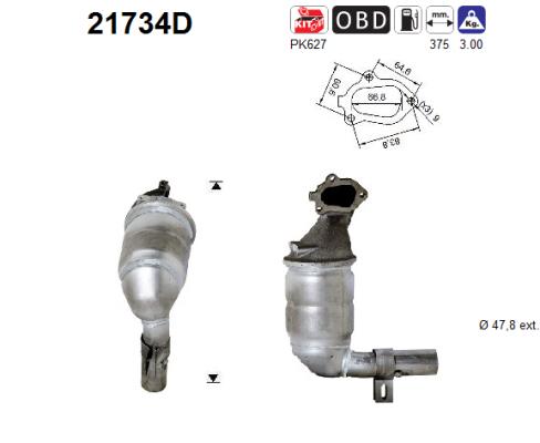 Catalizzatore - 21734D AS