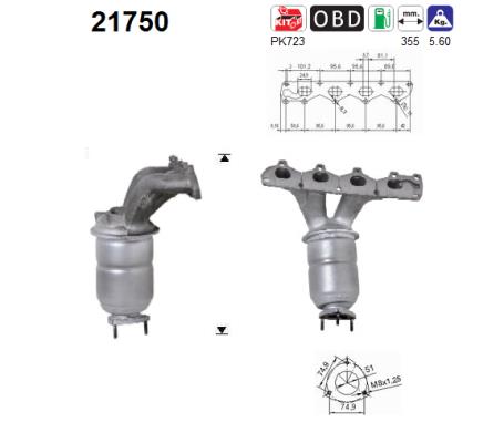 Catalytic Converter - 21750 AS