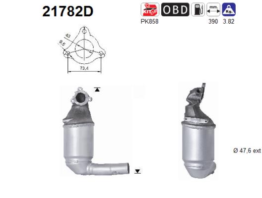 Catalytic Converter - 21782D AS