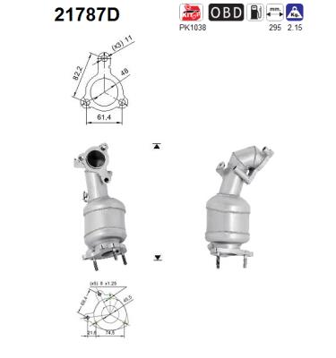 Catalytic Converter - 21787D AS