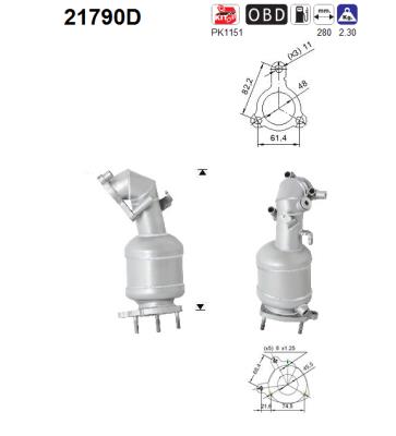 Catalytic Converter - 21790D AS