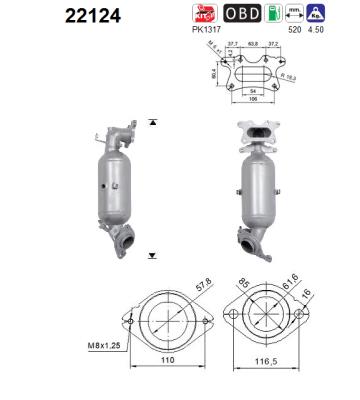 Catalytic Converter - 22124 AS