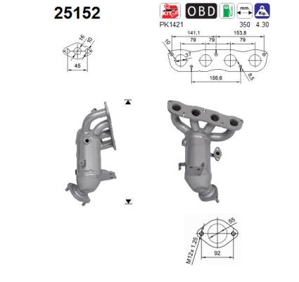 Catalytic Converter - 25152 AS