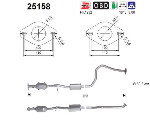 Catalizzatore - 25158 AS