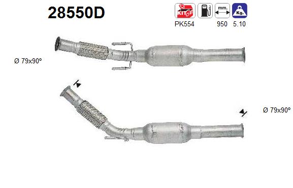 Catalytic Converter - 28550D AS
