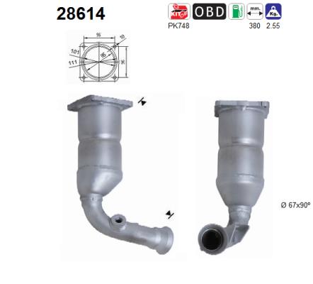 Catalytic Converter - 28614 AS