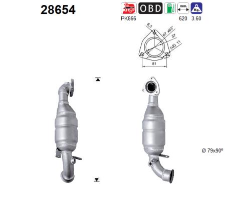 Catalytic Converter - 28654 AS